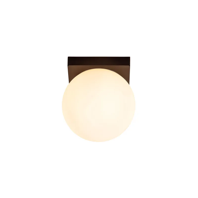 Laatste Versie Lucide TASSA - Plafonnière Badkamer - Ø 13,5 cm - LED Dim to warm - 1x12W 1800K/3000K - IP40 - Zwart