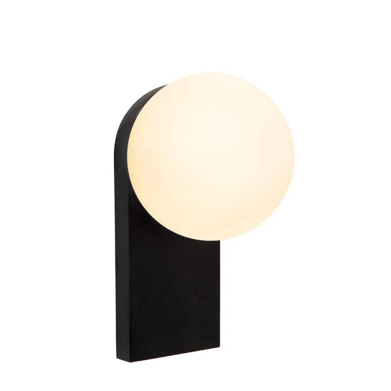 Lucide TASSA - Wandlamp Badkamer - LED Dim to warm - 1x10W 1800K/3000K - IP44 - Zwart Beperkt Aanbod