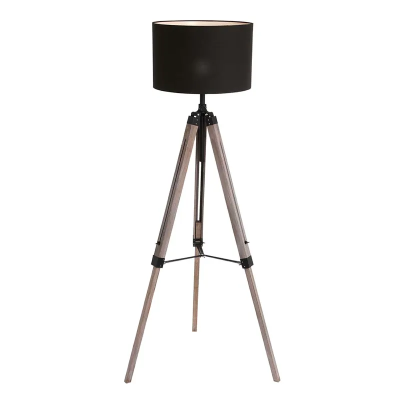 Aanbieding Staande lamp, metaal, zwart, H 165 cm