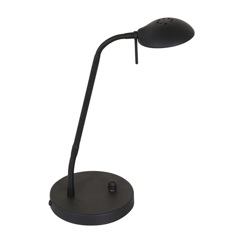Laatste Kans LED tafellamp, metaalglas, draaidimmer, verstelbare spots