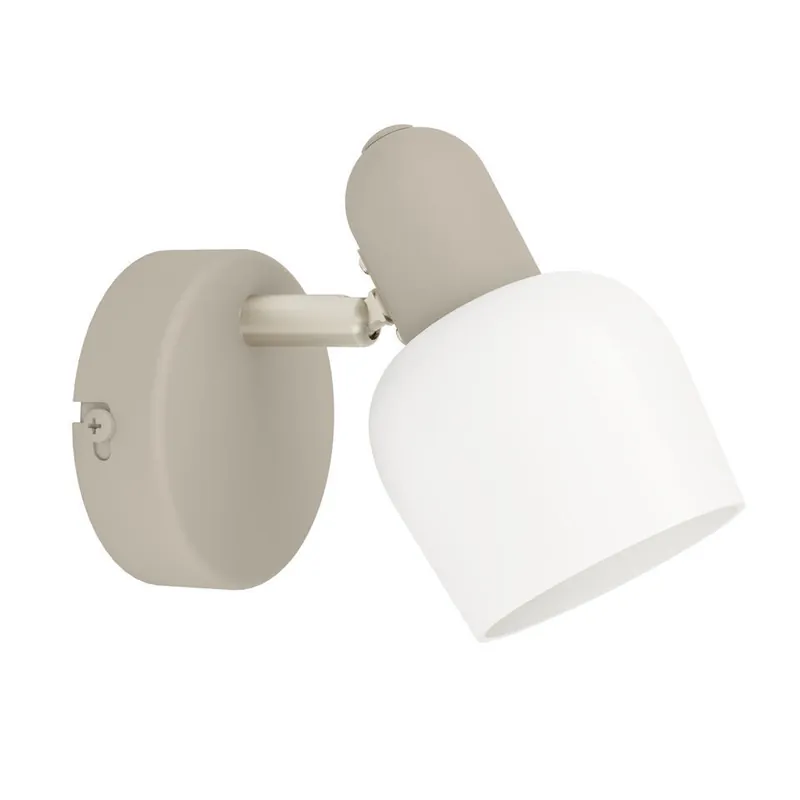 Seizoensaanbieding EGLO Corato Spot - E14 - 15.5 cm - Wit/Beige - Glas