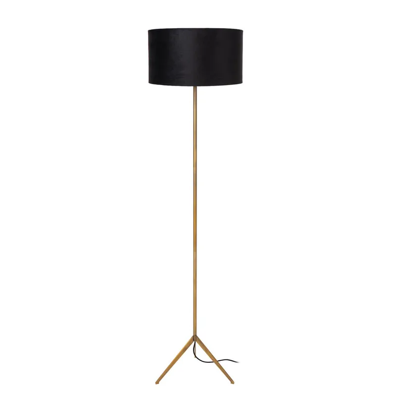 Lucide TONDO - Vloerlamp - Ø 38 cm - 1xE27 - Mat Goud / Messing Superprijs