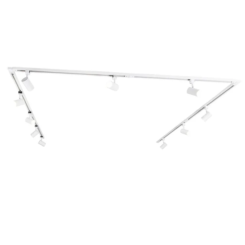 Qazqa railverlichting set iconic jeana wit gu10 Shop Nu