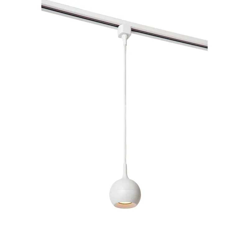 Hete Deal Lucide TRACK FAVORI Hanglamp - 1-fase Railsysteem / Railverlichting - 1xGU10 - Wit (Uitbreiding)