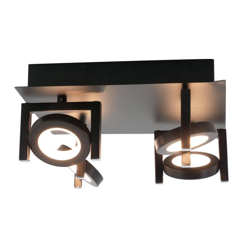 Express Levering EGLO Trastanello Opbouwspot - LED - 4 lichts - Zwart