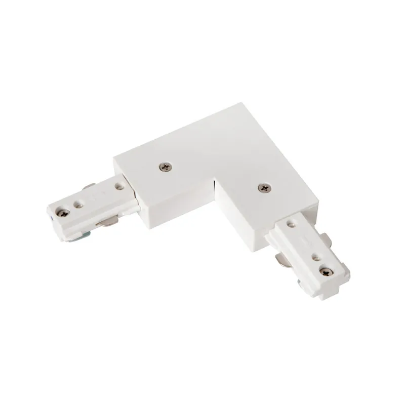 Exclusieve Aanbieding Lucide TRACK L-koppelstuk - 1-fase Railsysteem / Railverlichting - Rechts - Wit (Uitbreiding)