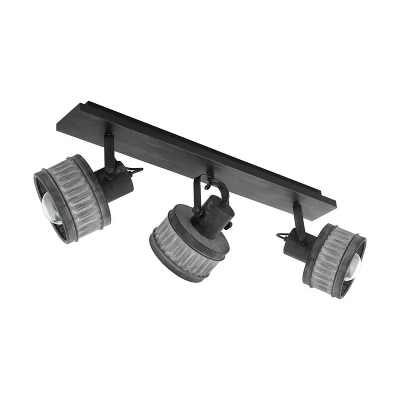 Express Levering EGLO Turrock Opbouwspot - E27 - Staal - Zwart/Grijs