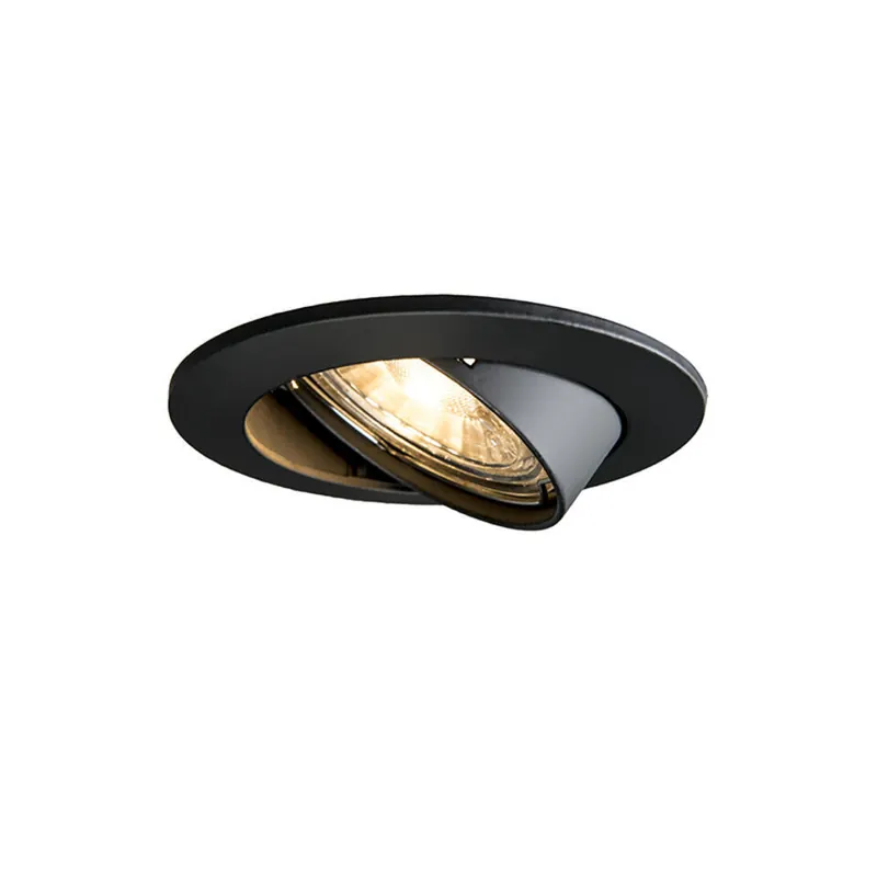 Speciale Aanbieding Qazqa inbouwspot edu zwart gu10