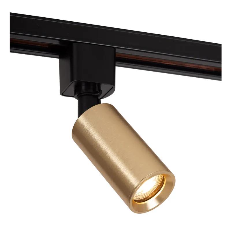 Korting Lucide TRACK RITMO Railspot - 1-fase Railsysteem / Railverlichting - 1xGU10-MR11 - Mat Goud / Messing (Uitbreiding)