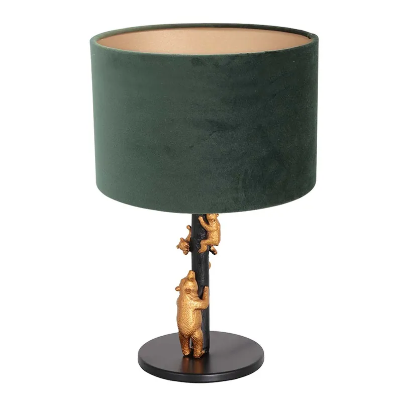 Beperkte Voorraad Tafellamp, metaal, groen, H 41 cm