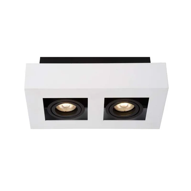 Gratis Retour Lucide plafondspot Xirax 2 lamp - wit