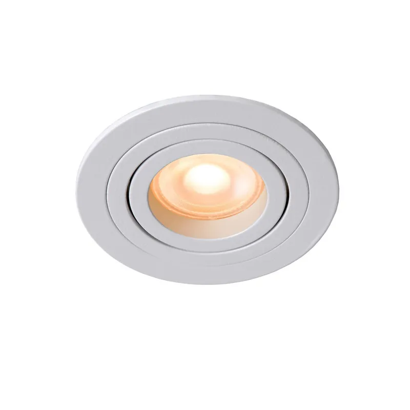 Lucide TUBE - Inbouwspot - Ø 9,2 cm - 1xGU10 - Wit Express Levering