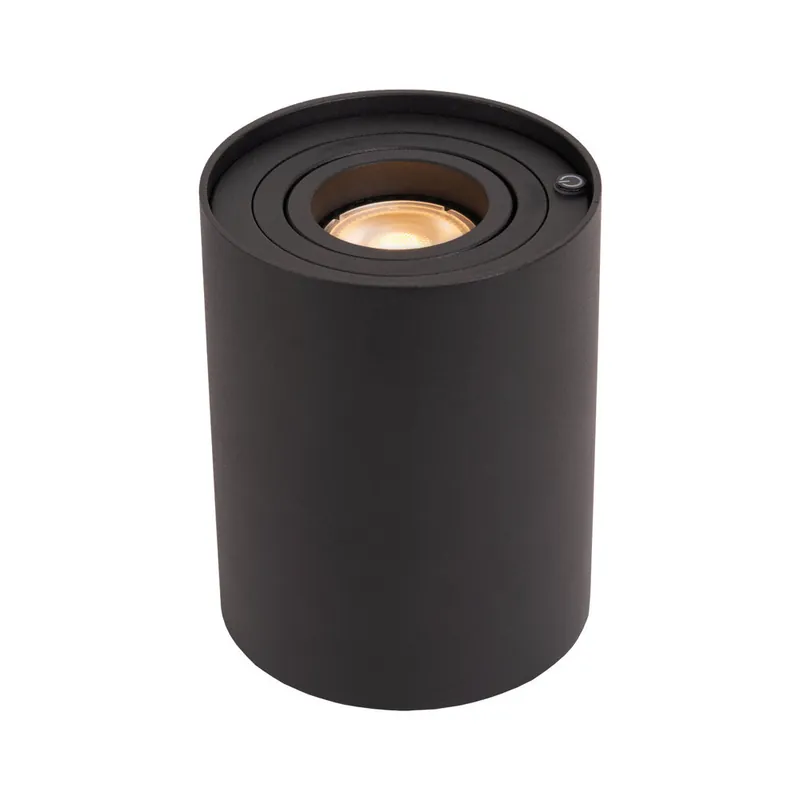 Direct Verzonden Lucide TUBE - Tafellamp - Ø 9,6 cm - LED 3 StepDim - GU10 - 1x5W 2700K - Zwart