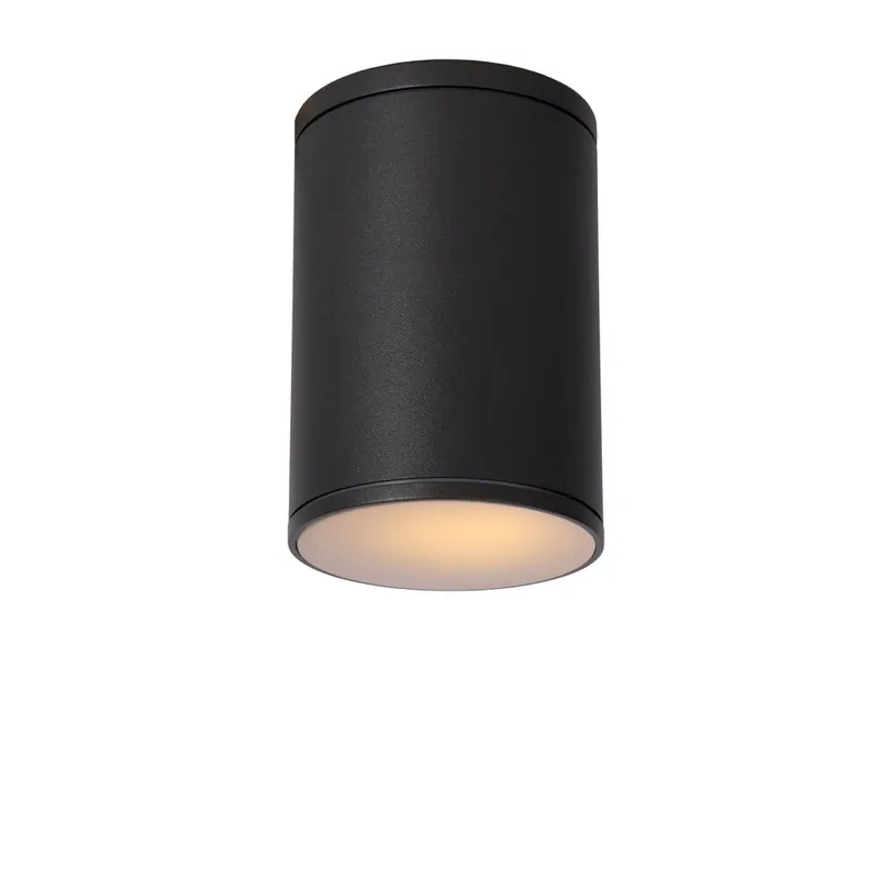 Korting Lucide TUBIX - Plafondspot Binnen/Buiten - Ø 10,8 cm - 1xE27 - IP54 - Antraciet
