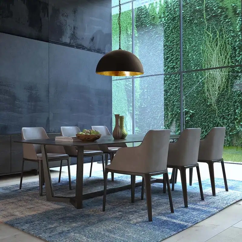 Hanglamp, zwartgoud, H 150 cm Finale Uitverkoop