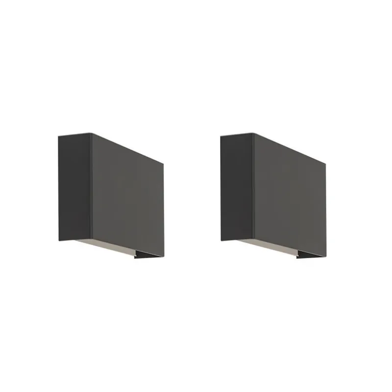 Qazqa up‑ en downlight lamp otan zwart Flitsaanbieding