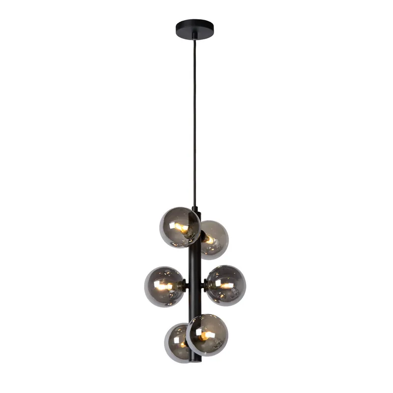 Lucide TYCHO - Hanglamp - Ø 25,5 cm - 6xG9 - Zwart Koopje