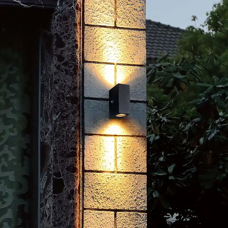LED wandlamp zwart, schemersensor, H 15,5 cm Rechtstreeks Van De Fabrikant