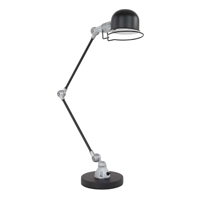 Tafellamp, zwart metaal, verstelbare scharnieren, H 40 cm Must-Have