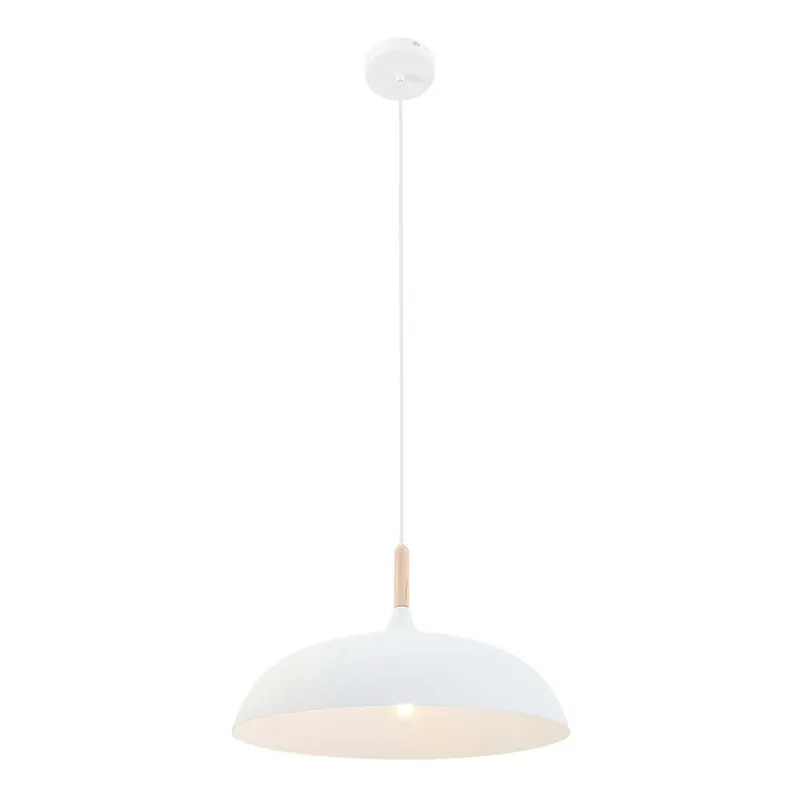 Hanglamp wit, hout, H 170 cm Tijdelijk Beschikbaar
