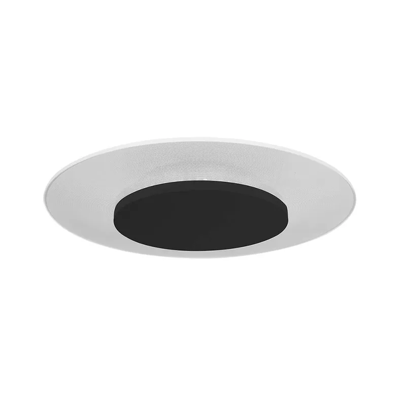 LED plafondlamp zwart wit, dimbaar, D 36 cm Laatste Kans