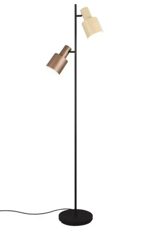 Alleen Vandaag Trio Leuchten Vloerlamp Agudo 2 lichts H 161 cm zwart