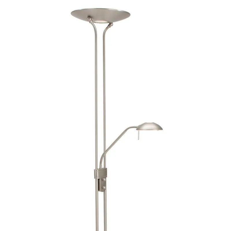 Direct Verzonden Mexlite Vloerlamp Biron H 180 cm DIM mat chroom