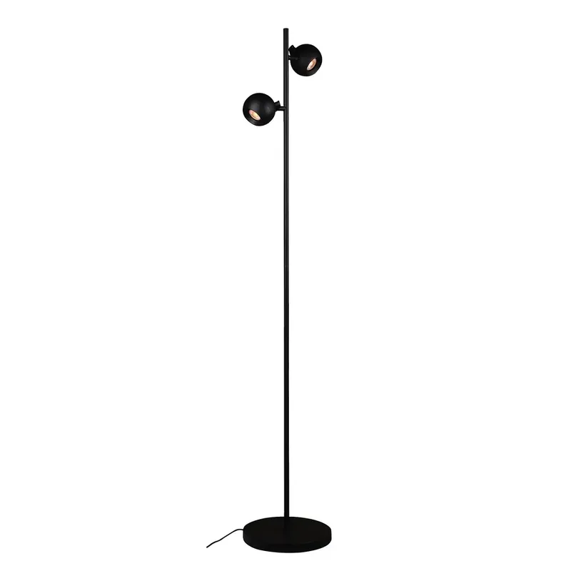 Hete Deal Artdelight Vloerlamp Bolero 2 lichts H 150 cm zwart