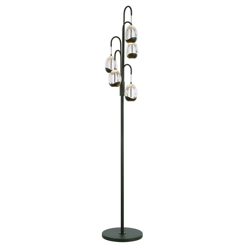 Betrouwbaar Highlight Vloerlamp Clear Egg 5 lichts H 166 cm helder-zwart