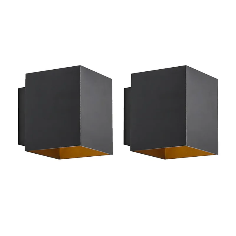 Dagaanbieding Qazqa wandlamp sola zwart