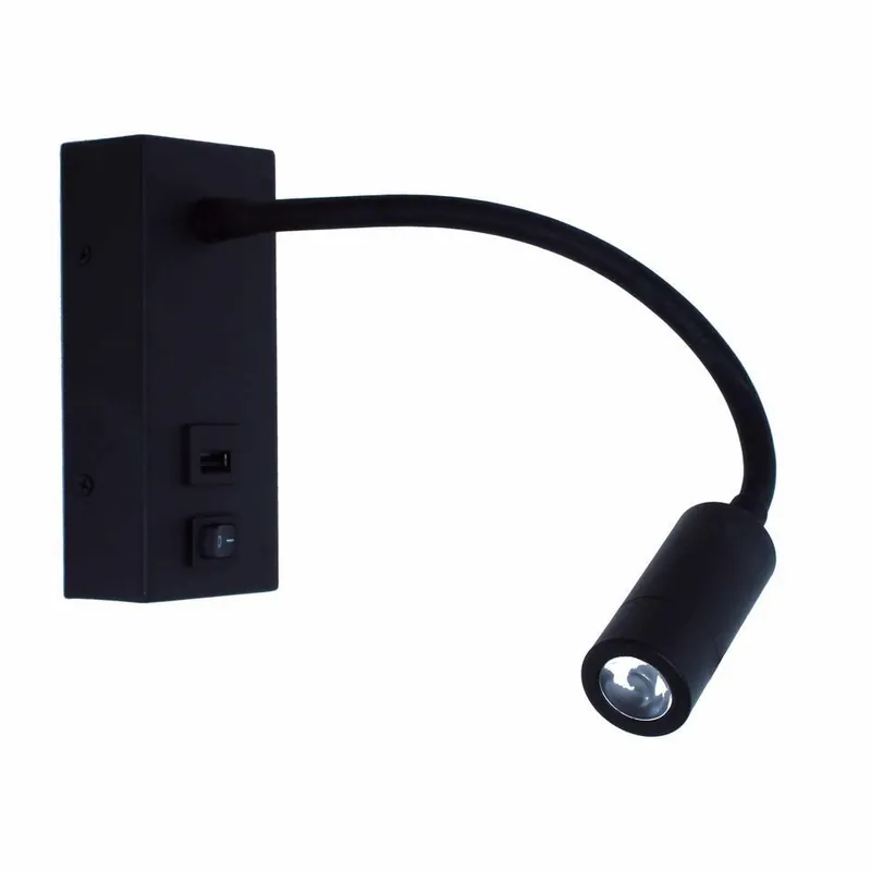 Artdelight Wandlamp Easy - zwart - 30x14 cm Bestel Nu