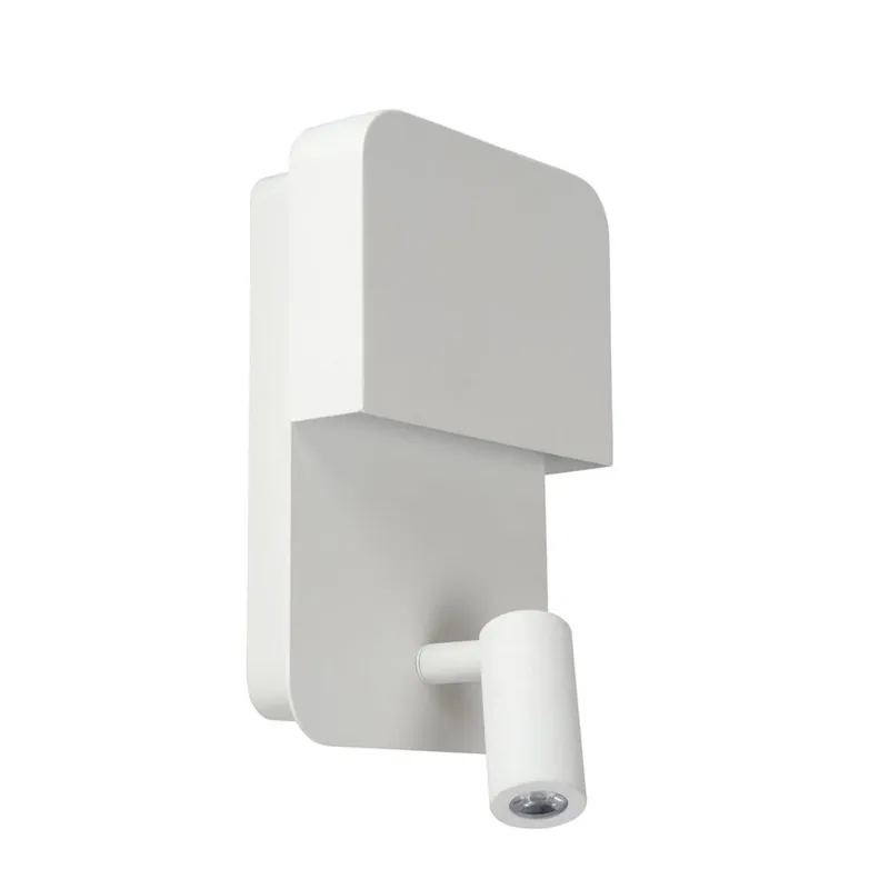 Lucide wandlamp Boxer - wit - 10x13,5x24 cm Must-Have