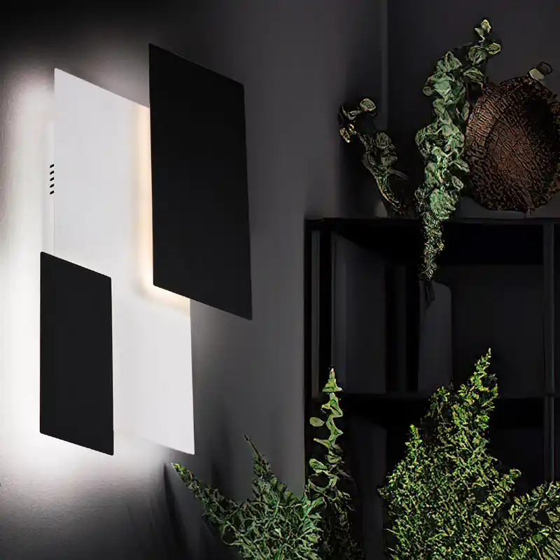 Koop Vandaag LED wandlamp, gesatineerd glas, L 53 cm