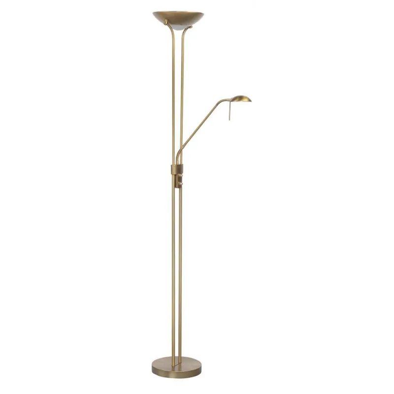 Koop Online Highlight Vloerlamp New Luna H 180 cm 24 + 5 Watt brons