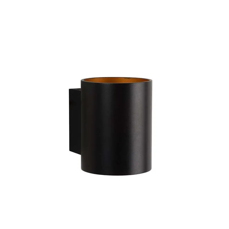 Lucide wandlamp Xera rond - zwart Speciale Aanbieding