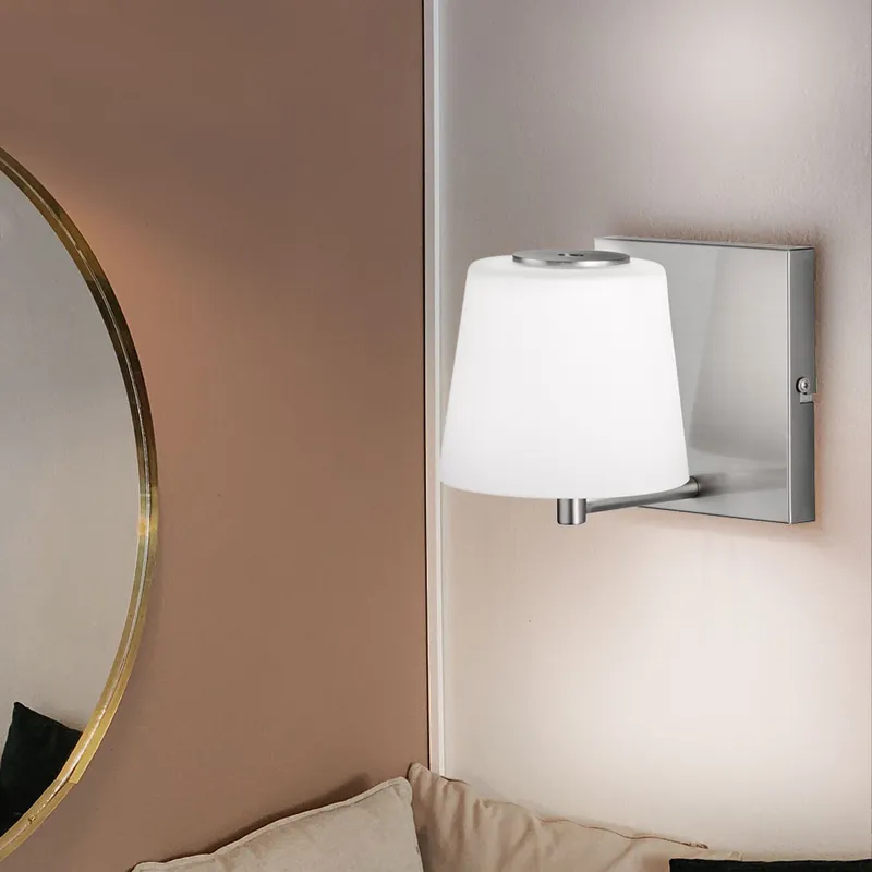 LED wandlamp, USB, oplaadbare batterij, dimbaar, touch 3-traps Lage Kosten