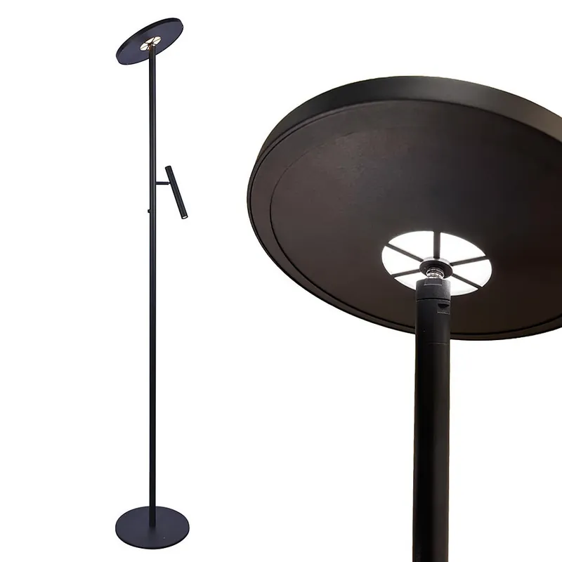 Freelight Vloerlamp Stanza 2 lichts H 180 cm zwart Exclusieve Aanbieding