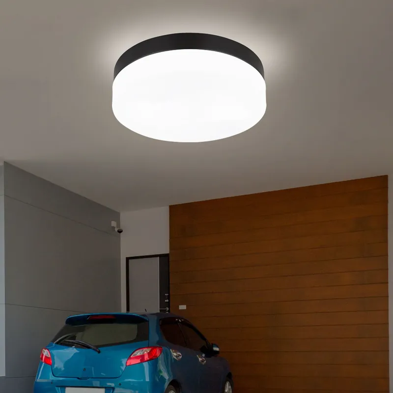 Plafondlamp, buitenlamp, 2 vlammen, aluminium, glas, D 24 cm Shop Nu