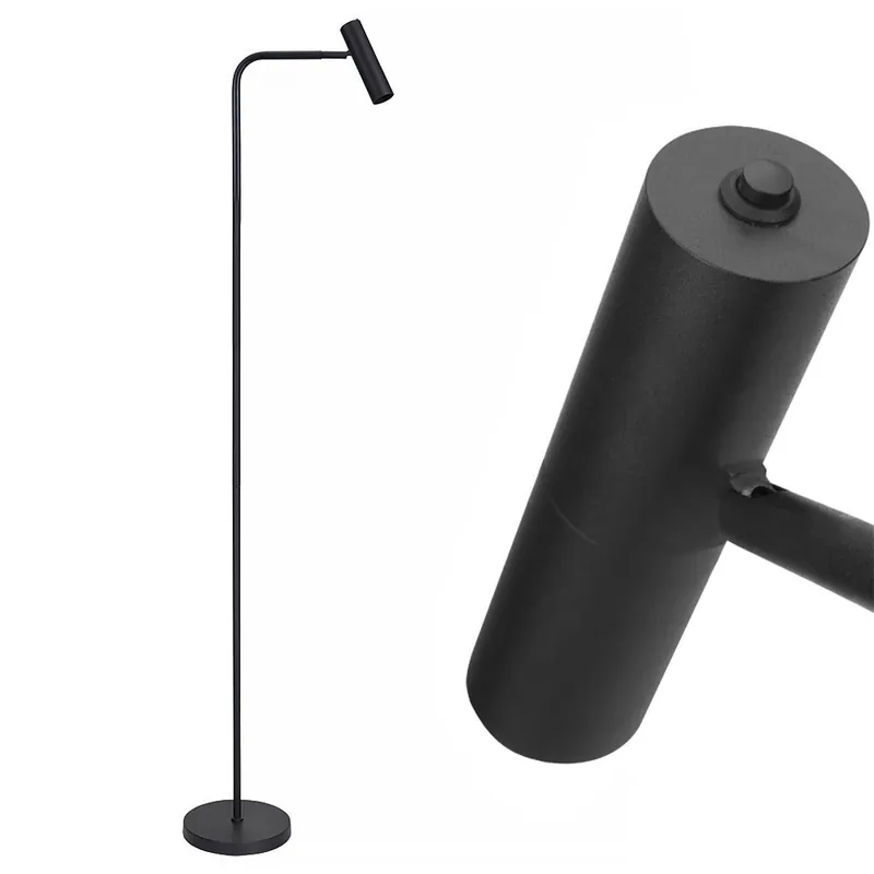 Populair Freelight Vloerlamp Undici 1 lichts H 135 cm zwart