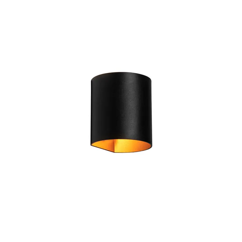 Hete Deal Qazqa up‑ en downlight lamp sabbio goudkleurig g9