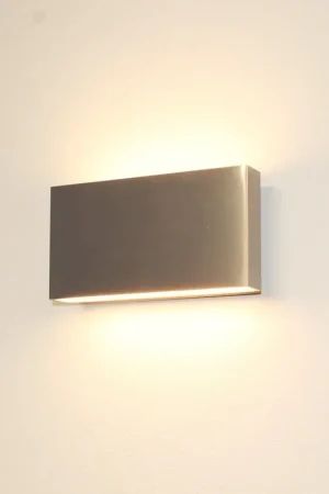 Actieprijs Artdelight Wandlamp Box L 17 cm H 9 cm mat chroom