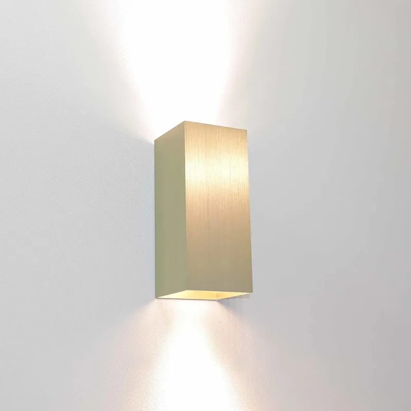 Artdelight Wandlamp Dante 2 lichts 15,5 x 6,5 cm mat goud Favoriet