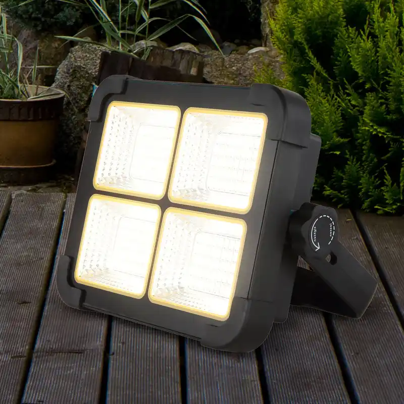 LED solarlamp, spot, IP44, zwart, dimbaar, H 14,5cm Express Levering