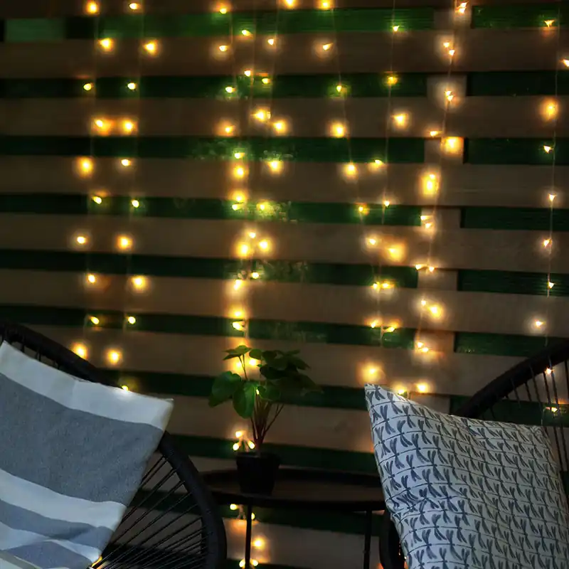Gratis Retour Feeënlampen op zonne-energie, 192x LED zwart, IP44, L 150 cm