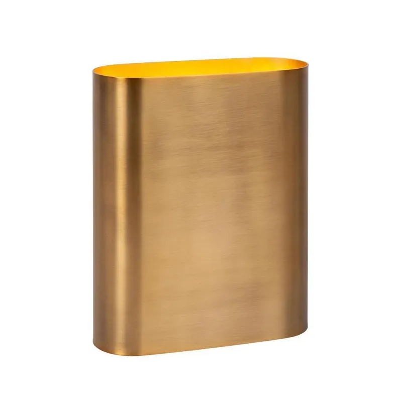 Rechtstreeks Van De Fabrikant Lucide OVALIS Wandlamp - Mat Goud / Messing