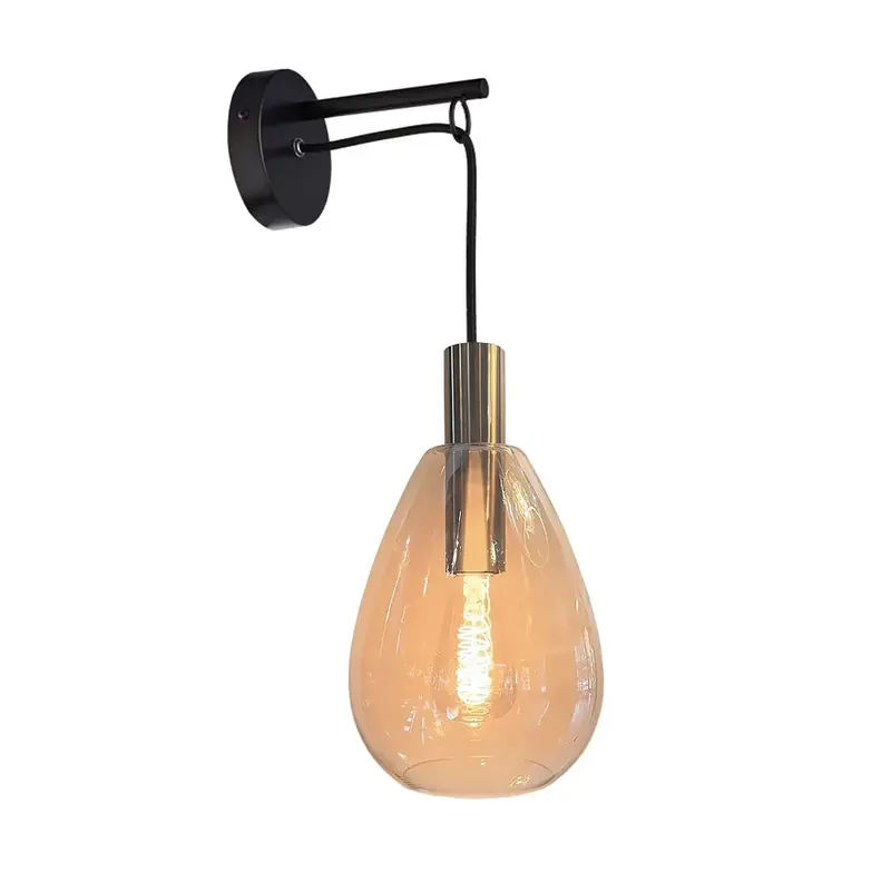 Alleen Vandaag Freelight Wandlamp Dorato H 60 cm zwart goud