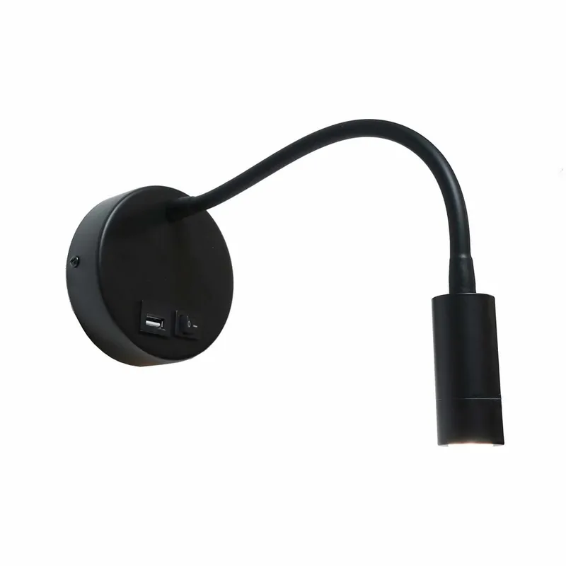 Aanbieding Artdelight Wandlamp Flex USB zwart