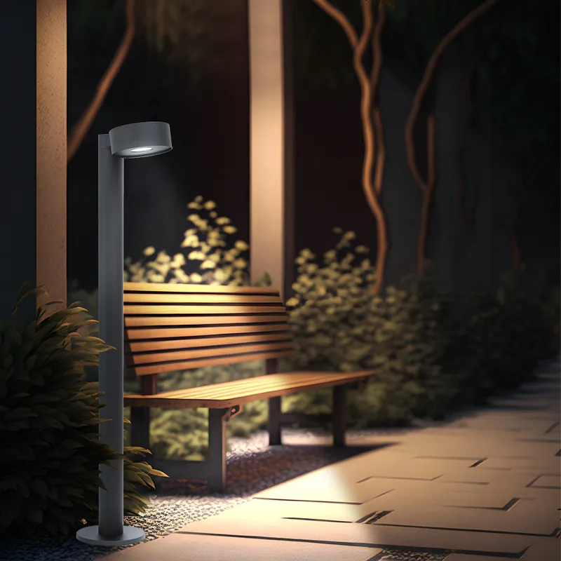 Aanbieding LED vloerlamp, IP44, metaal, zwart, H 82cm