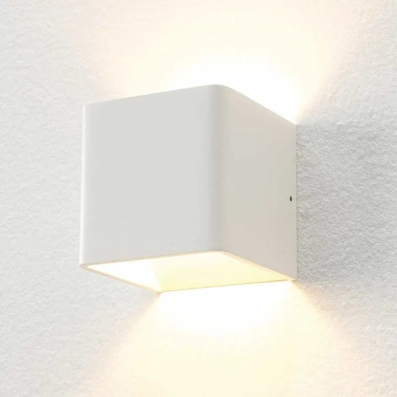 Artdelight Wandlamp Fulda 10x10 cm wit Flitsaanbieding