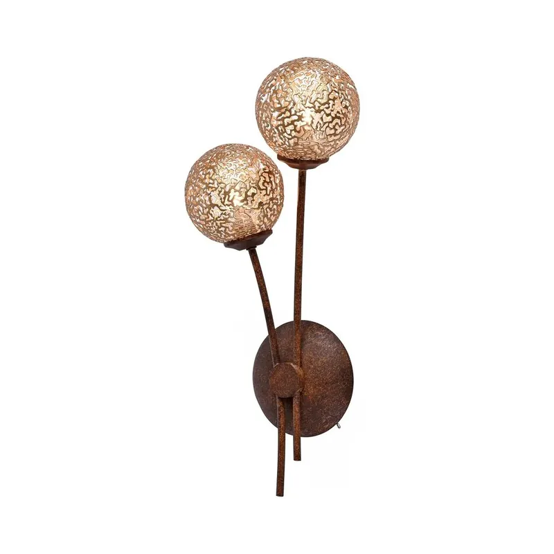 Paul Neuhaus Wandlamp Greta 2 lichts H 44 cm bruin Direct Beschikbaar